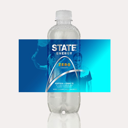 State Enery Drink New Label For A Zero Sugar Edition Product Label Contest 99designs