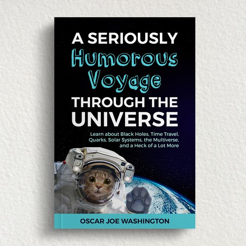 Design an exciting cover, front and back, for a book about the Universe. Design by DZINEstudio™