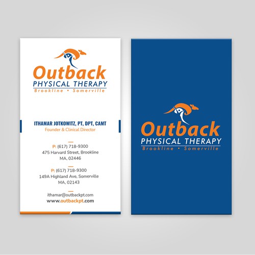 Business card for 2 clinic physical therapy office Design by ™SF_Design™