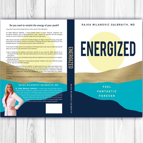 Design a New York Times Bestseller E-book and book cover for my book: Energized Design by LilaM