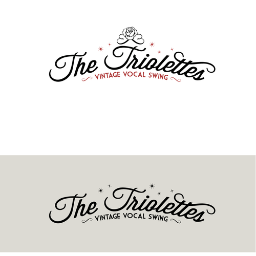 Three professional female singers (The Triolettes) are looking for a retro-chique, curly-feminine logo!! Design by 24rt