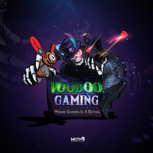 Voodoo Gaming Needs Logo - Let's Get Freaky Design by Motivate.Studio