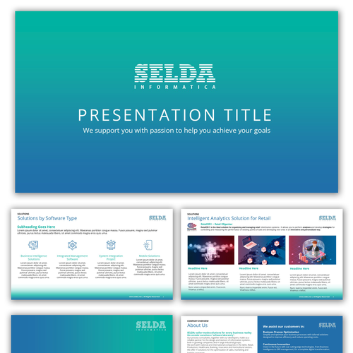 PowerPoint template contest entry by AndrewDigger