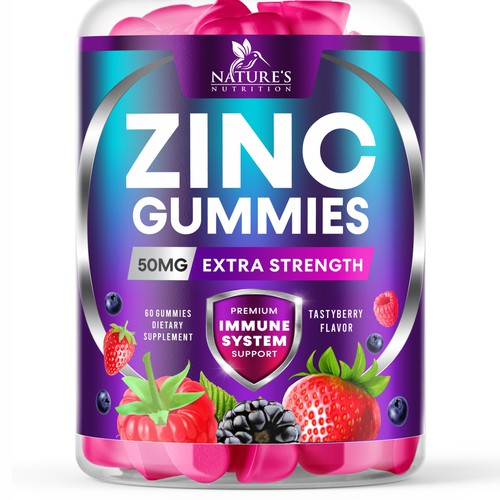 Tasty Zinc Gummies design needed for Nature's Choice Diseño de GenScythe