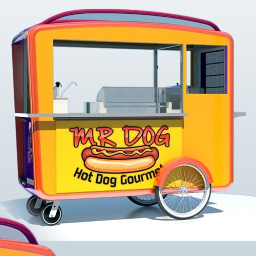 Food Cart To Sell Gourmet Hot Dog Design by yadisudjana