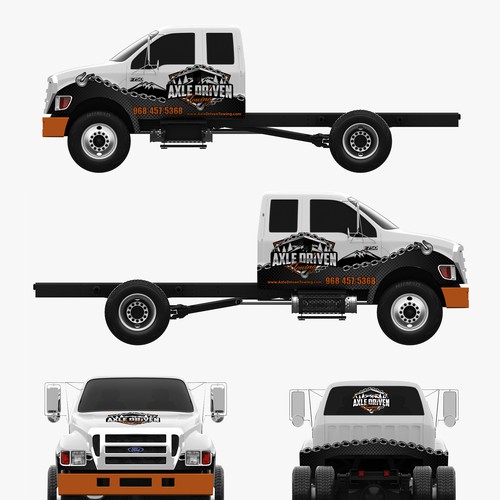 Bold Tow Truck Wrap Design by Logicainfo ♥