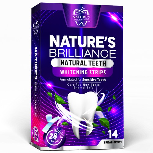 Natural Design Needed for Nature's Brilliance Whitening Strips Design by agooshe