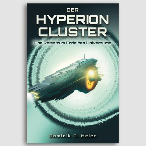 Sci-Fi Book Cover: Hyperion-Cluster Design by Tillustrator