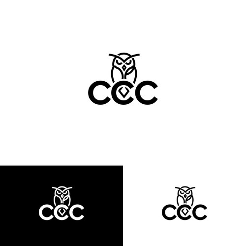 Business service logo with owl symbol Design by ChemcoRD