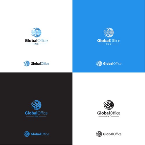 Design a powerful logo for an office equipment company that has global capabilities. Design by ::fu::