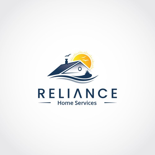 Logo for Reliable and Trustworthy Home Services Company Located on the Beach Design by Guavanaboy