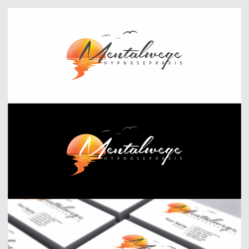 "Mentalwege Hypnosepraxis benötigt ein Logo und Visitenkarte/business card" winning Logo & business card