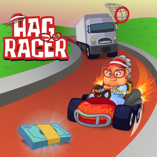 Granny Racer - App game illustration | Illustration or graphics contest