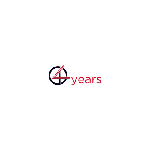 Looking for a modern, expressive 40 years jubilee logo Design by hardyandesign™