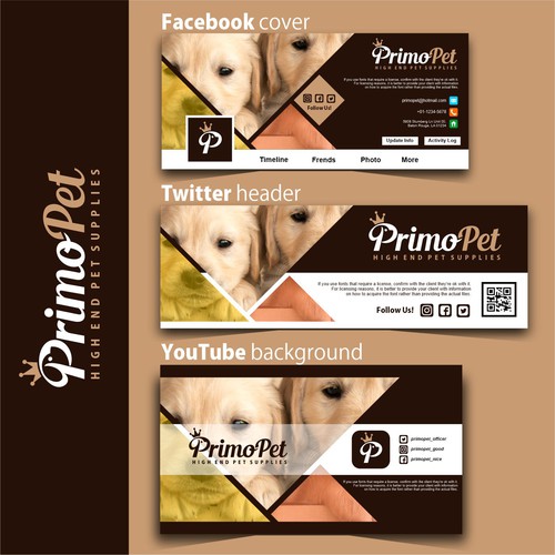 Design a logo for Primo Pet - a premium pet product brand. Design réalisé par PIK-NIK studio