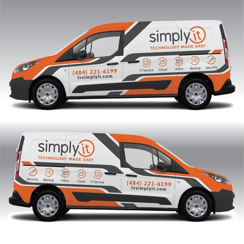 Design a clean and tasteful 2018 Ford Transit Connect XL wrap Design by adelea
