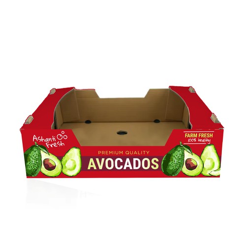 Avocado export box design Design by ag16