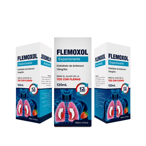 Llamativo empaque para FLEMOXOL Design by creationMB