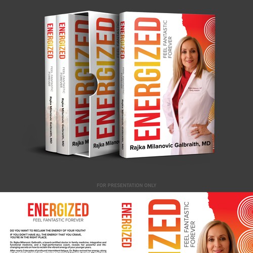 Design a New York Times Bestseller E-book and book cover for my book: Energized Design by Auroraa-art⭐