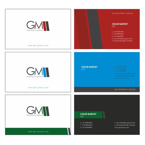 logo for GM Property Group Design by Designdicate™