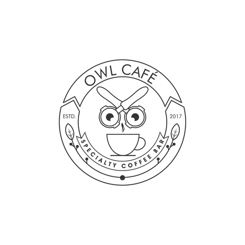 a new coffee shop logo design "owl cafe" Diseño de DeBarra