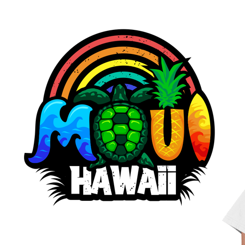 A T-Shirt Design to appeal to travelers to Maui Hawaii Design by Ongie