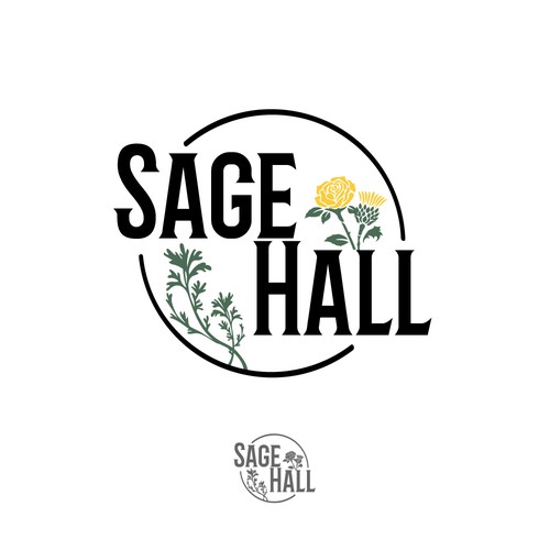 Sage Hall - Country Swing Dance & Wedding Venue Logo-ontwerp door BrainstormingDsg