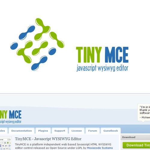 Logo for TinyMCE Website Design by HugguH