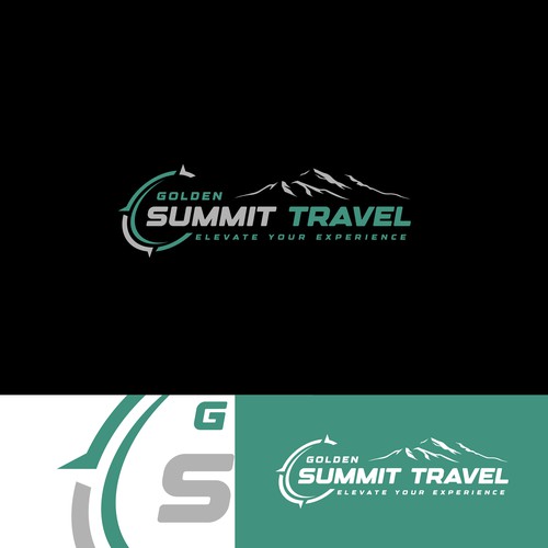 Wordmark logo for travel company looking to elevate (summit) travel experiences Design by Graphicsbrand