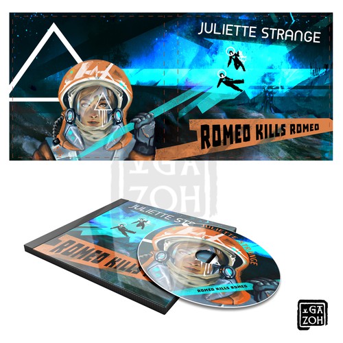 Create album artwork for music CD, front and back, with 60's/70's russian space poster and ideology! Ontwerp door GazoH