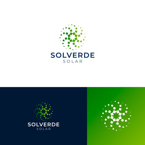 Clean logo for solar company Design by jomx