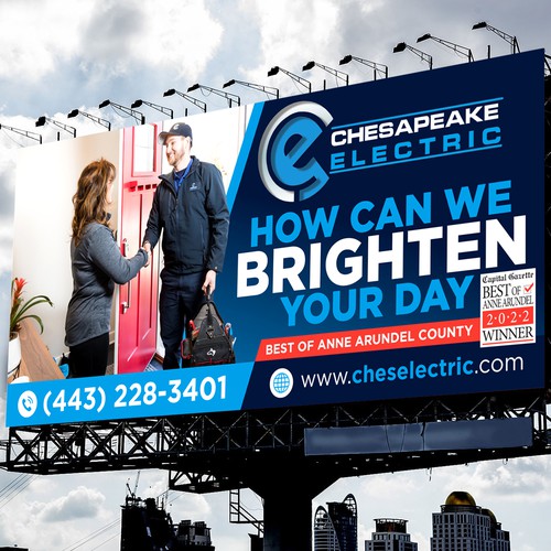 Chesapeake Electric Billboard Design by icon89GraPhicDeSign