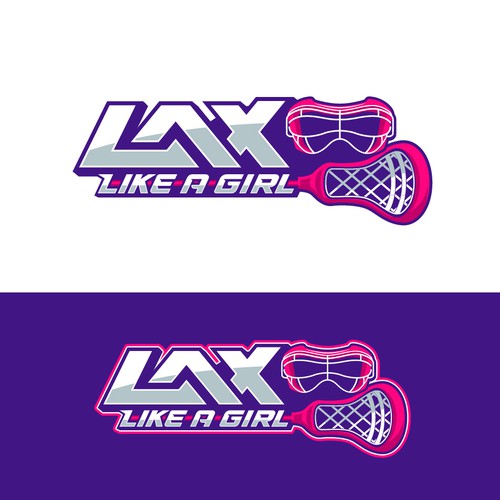 A classic yet fun logo for the fearless, confident, sporty, fun female lacrosse player Design by Jans...