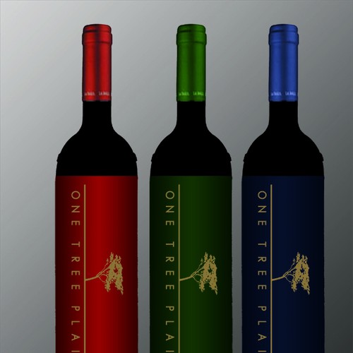 One Tree Plain wine label Diseño de Bipolar Designs