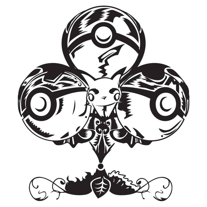 Pokemon / Ace of Clubs Tattoo | Tattoo contest