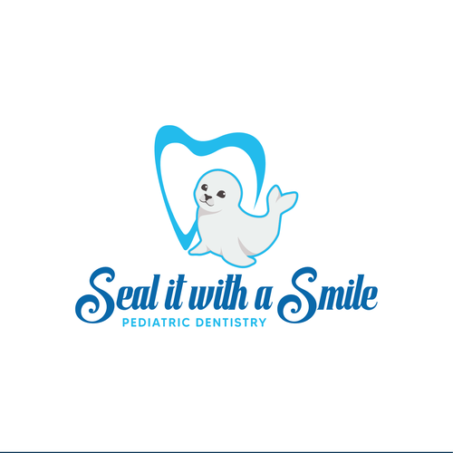 Modern and fun seal logo & branding package for new pediatric dentist! Diseño de Mumung
