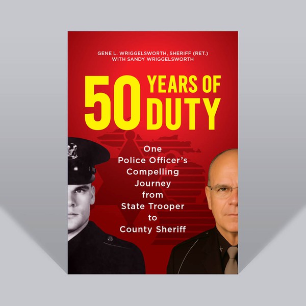 One Police Officer’s 50 Years of Duty Book Cover Design 3