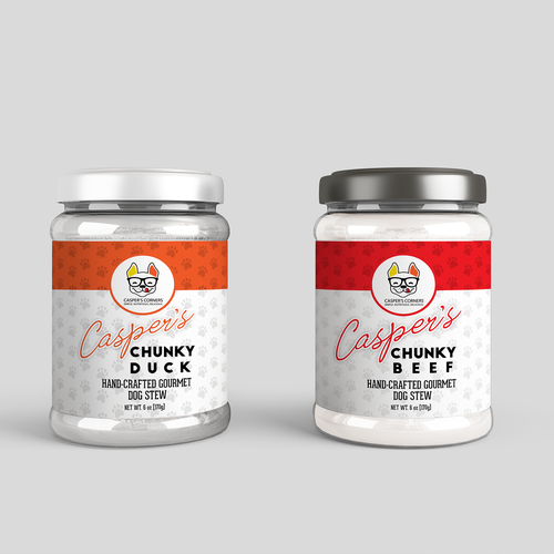 !!!! DESIGN A MINIMAL, MODERN, & CHIC DOG FOOD LABEL !!!! (Casper's Chunky Chicken) Design by halesen