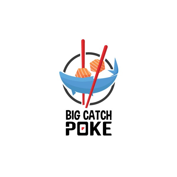 Logo concept entry for Big Catch Poke
