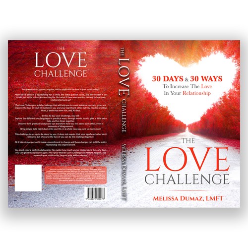 Simple and modern cover for book on a 30-day love challenge, Book cover  contest