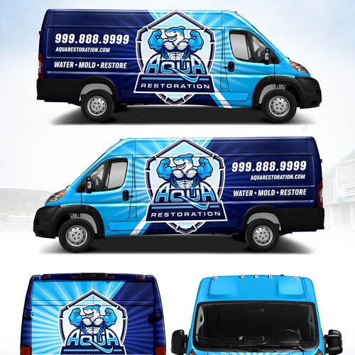 Sharp van wraps Design by DuhaCreative