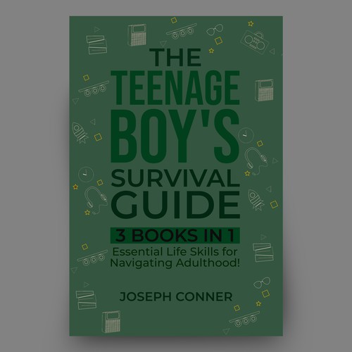 🔥 Cover for a new book on "Life Skills for Teen Boys" Design by Hisna