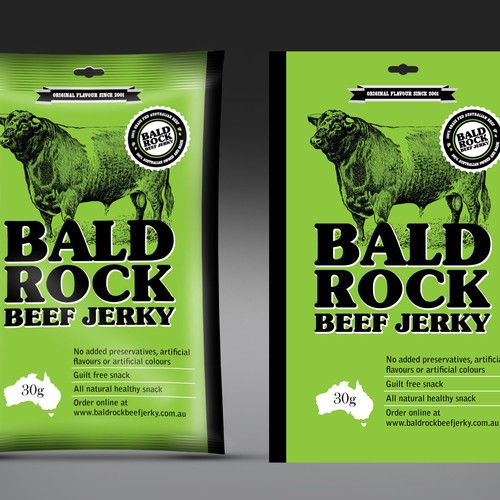 Beef Jerky Packaging/Label Design Design by Rumon79