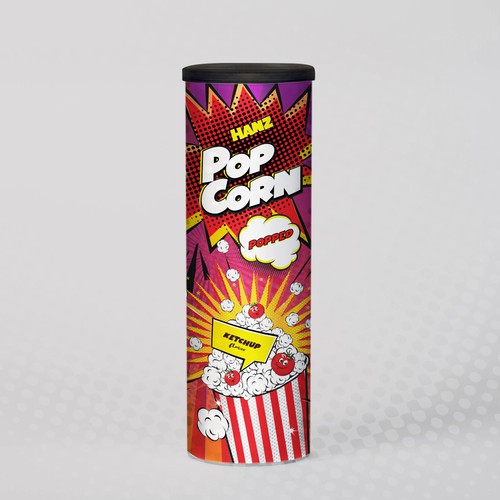 Design Premium Quality Popped Pop Corn Packaging por Dimario Moretti