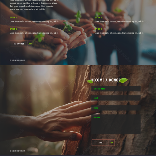 Earth in Focus: A Transformative  Web Experience Highlighting Waste, Pollution, and Sustainability Design by nazdesigns7
