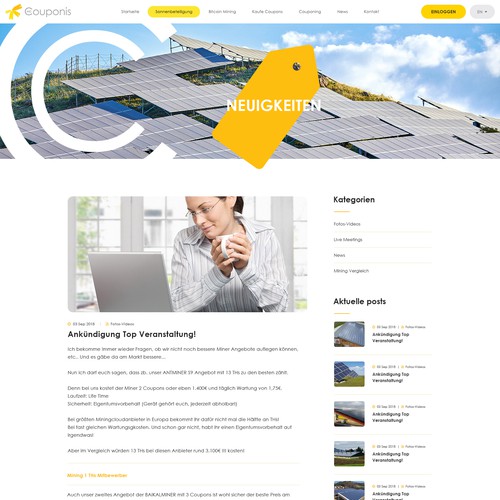 Web page design contest entry by Steve Sen ⚡️⚡️