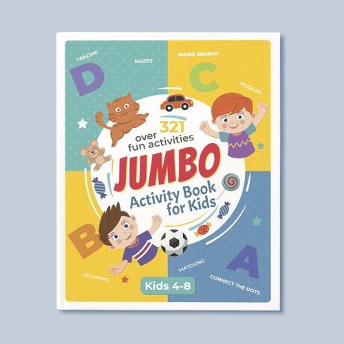 Fun Design for Jumbo Activity Book Design by Artilana