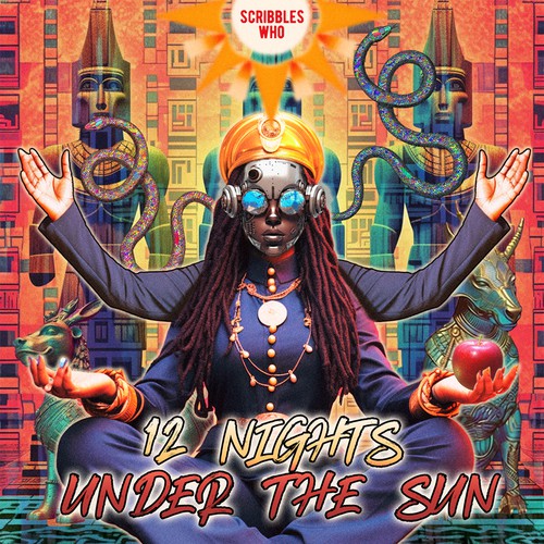 12 Nights Under the Sun - Album Cover Diseño de GloriaSánchezArtist