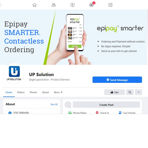 Facebook Cover for Point of Sale Company