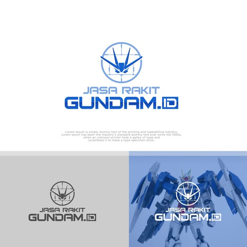 Gundam logo for my business Design por youngbloods